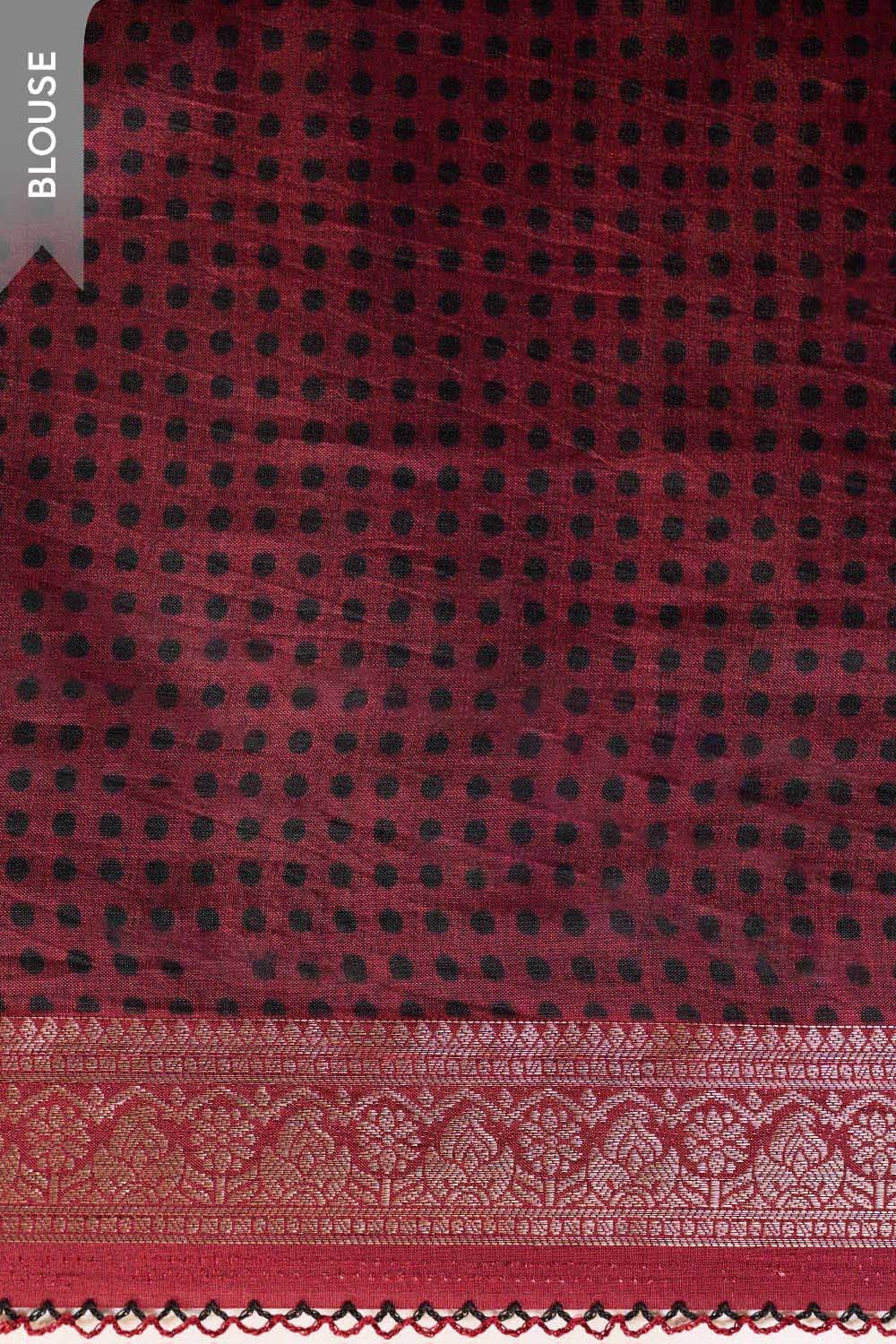 Black Printed Pure Viscose Saree image number null