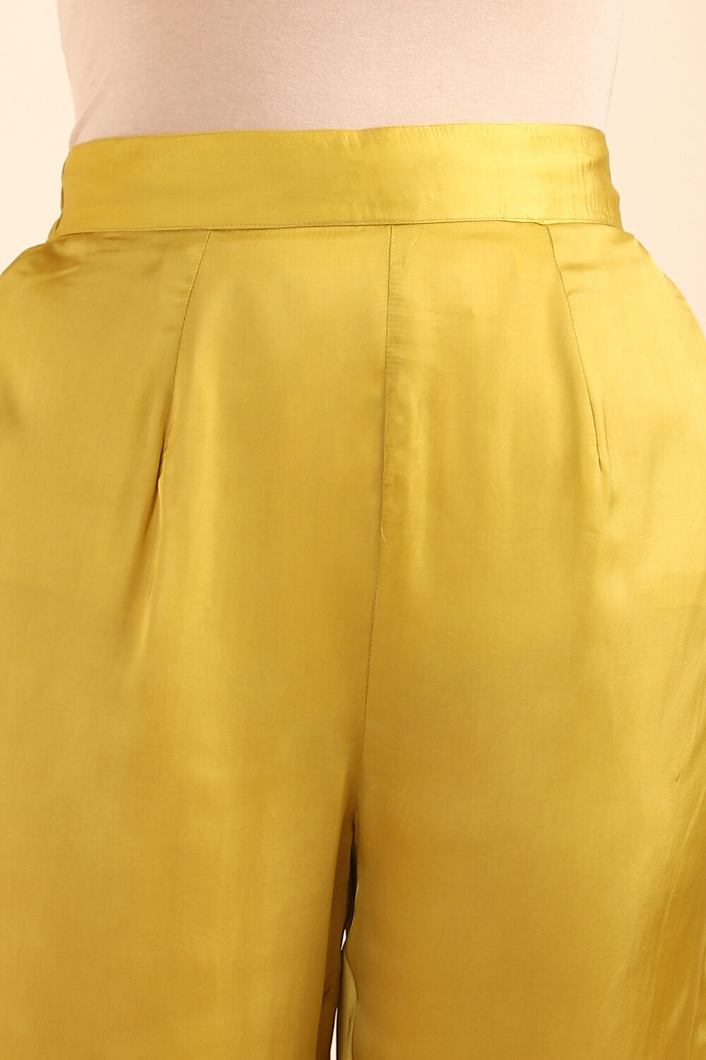 Yellow Viscose Embroidered Kurta Set image number null