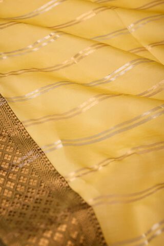 Light Yellow Woven Pure Silk Cotton Maheshwari Saree thumbnail image number null