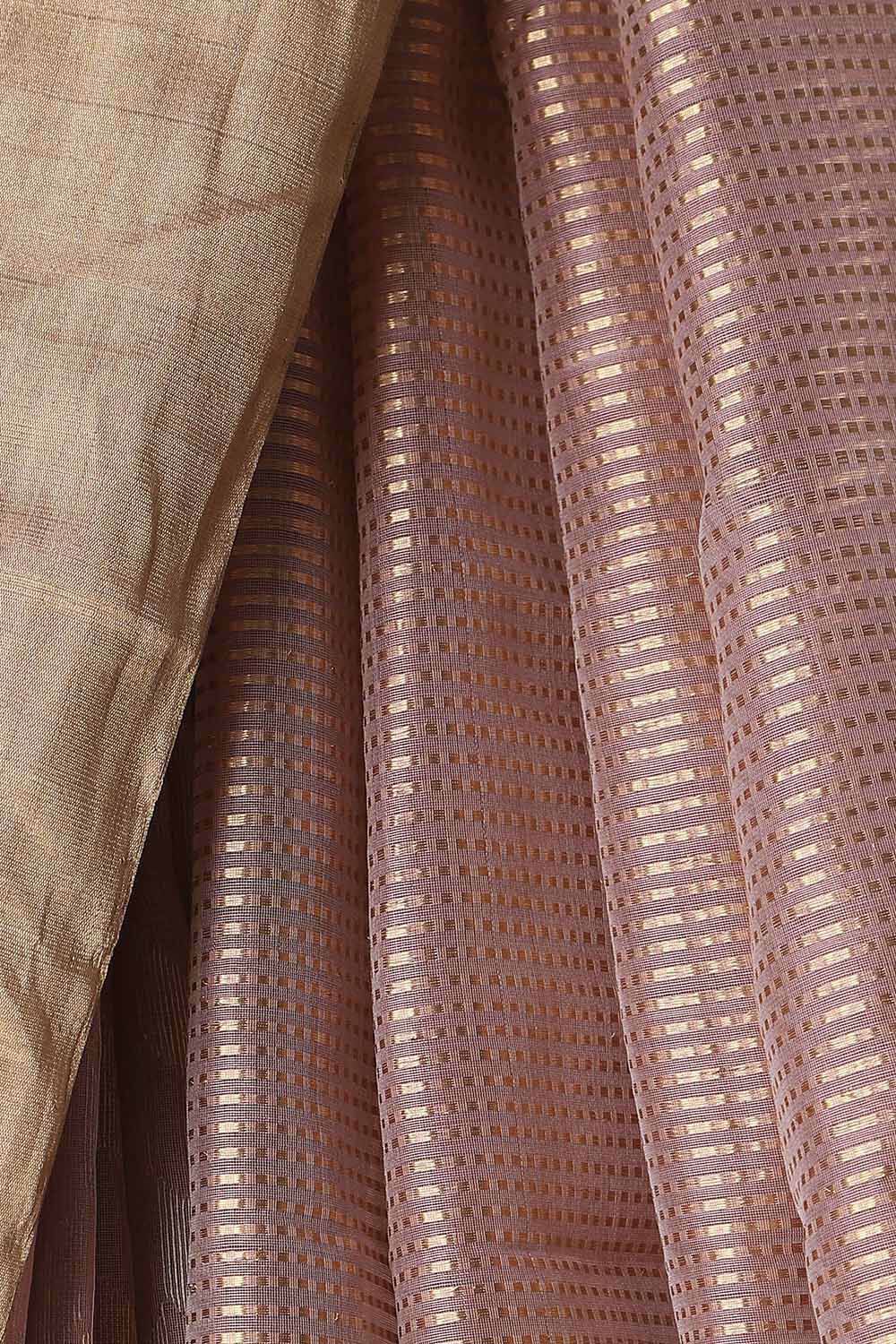 Pink Pure Silk Cotton Chanderi Saree image number null