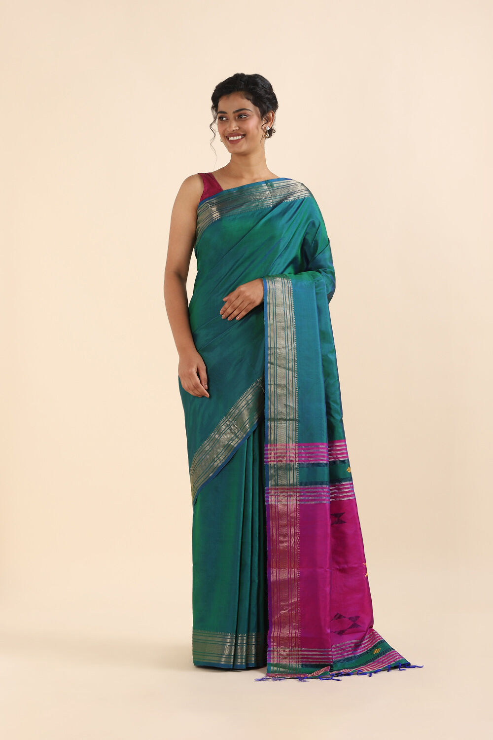 Light Pure Green Silk Soft Silk image number null
