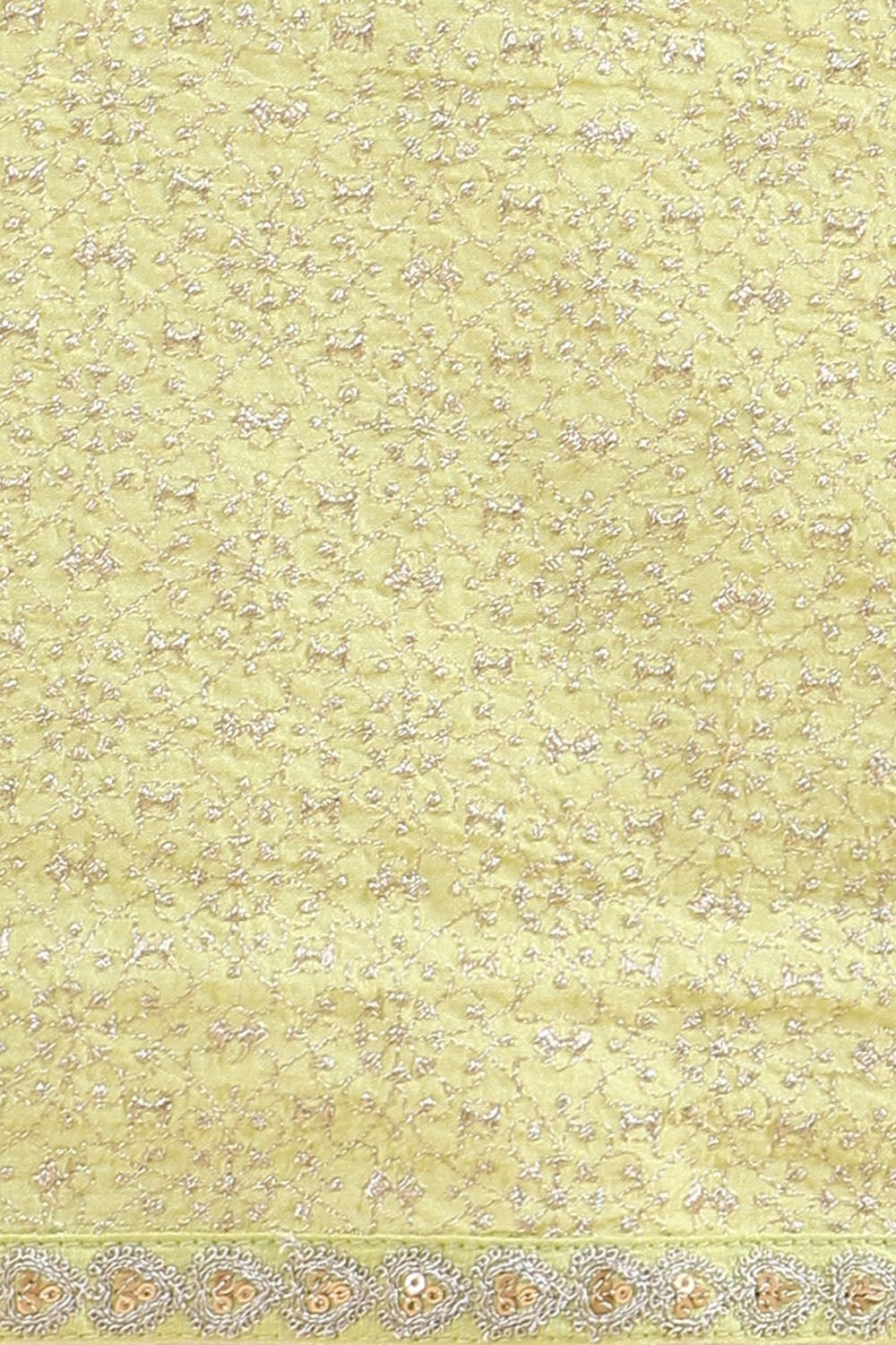 Light Pure Green Organza Digital Printed image number null