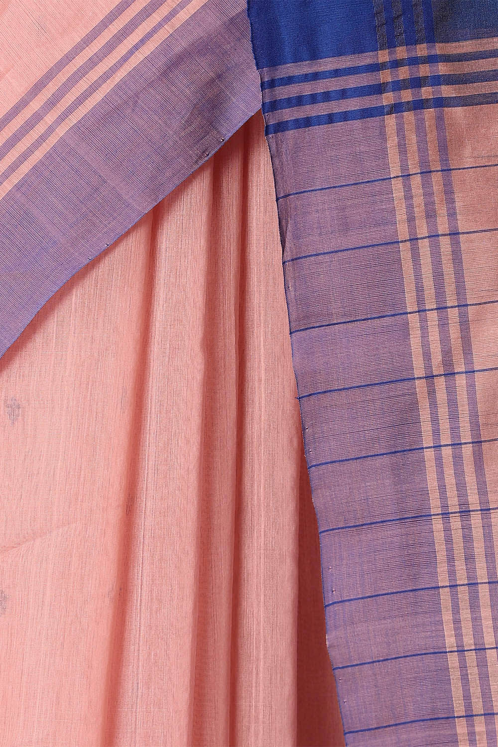 Light Orange Pure Silk Cotton Chanderi Saree image number null