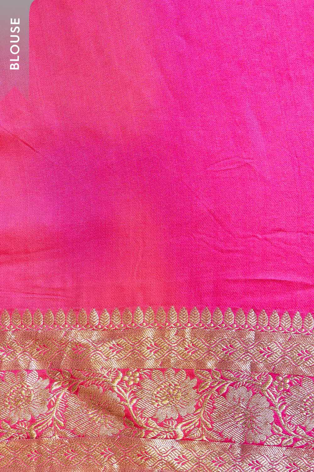 Pink Woven Viscose Saree image number null