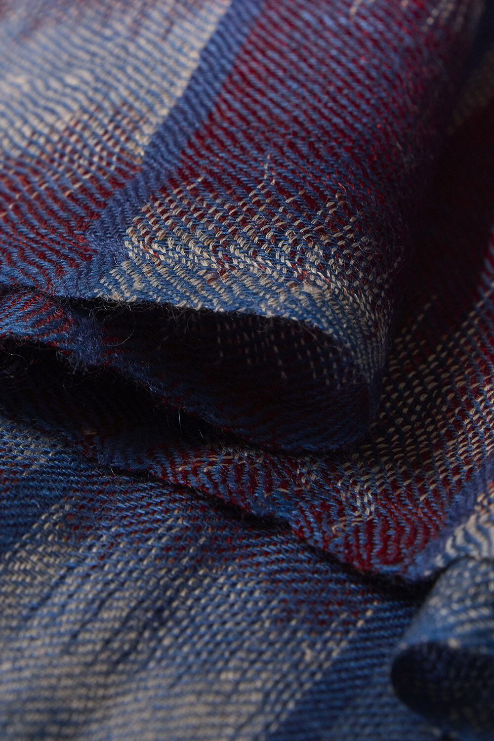 Blue Kashmiri Ikat Pashmina Stole image number null