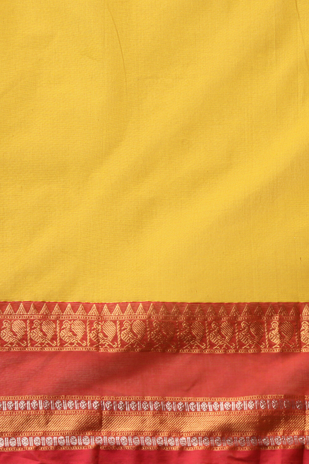 Yellow South Pure Cotton Woven Saree image number null