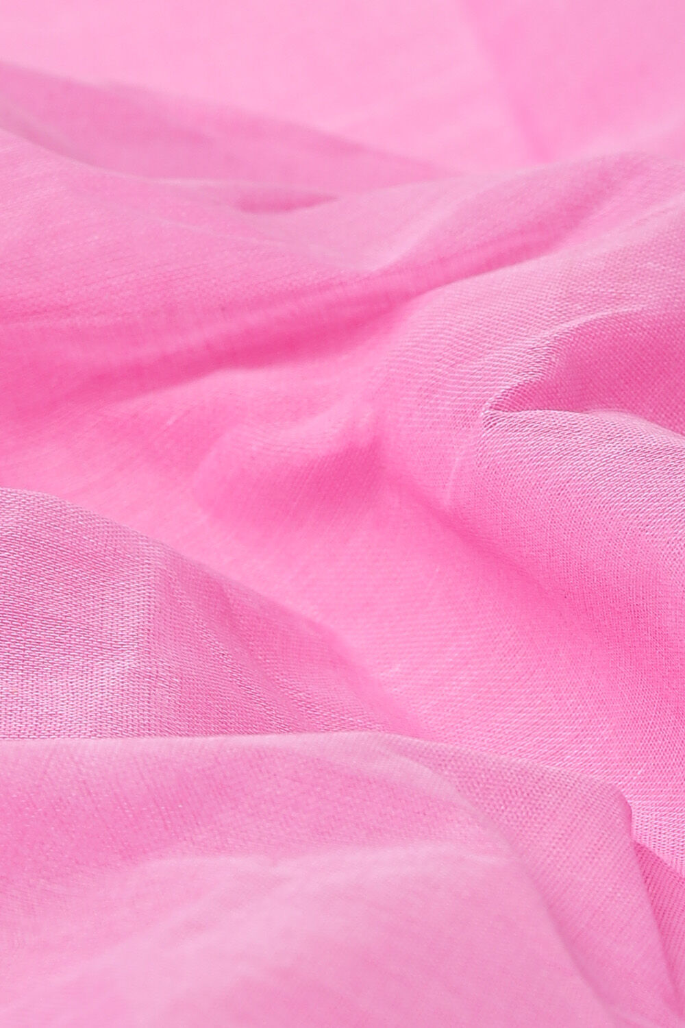Light Pure Pink Cotton Bengal Saree image number null