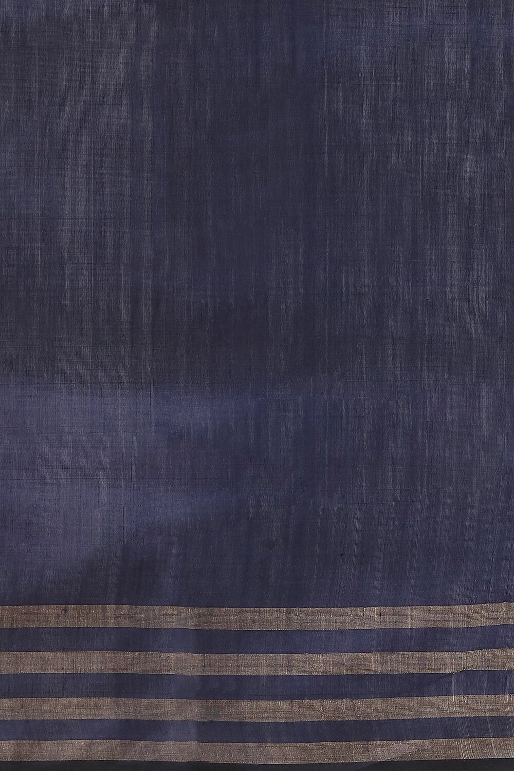 Dark Blue Pure Tussar Silk Bhagalpuri Saree image number null