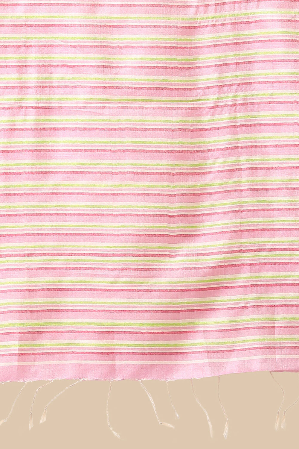 Pink Pure Tussar Woven Saree image number null