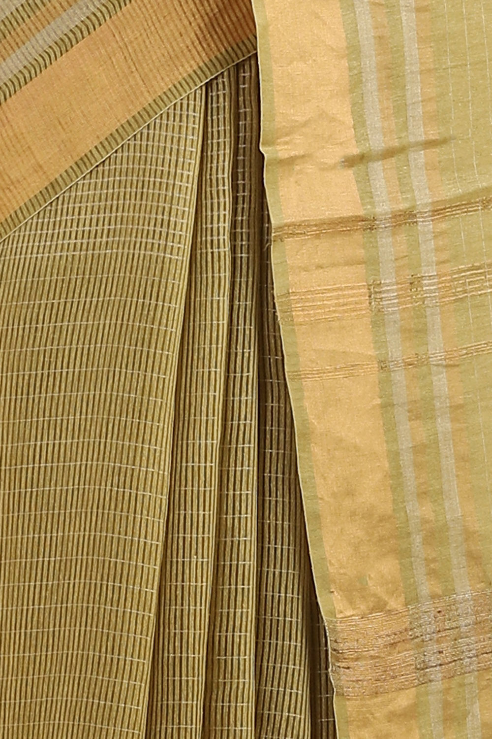 Brown Pure Silk Woven Saree image number null