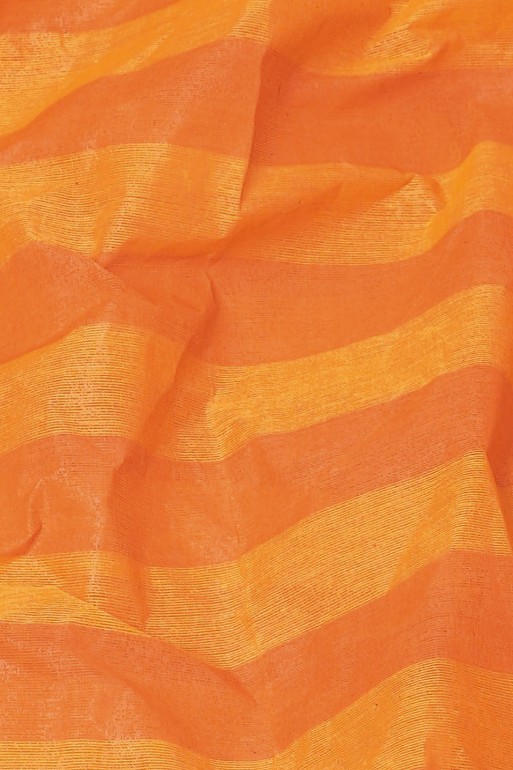 Orange Pure Cotton Bengal Saree image number null