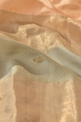 Light Orange Woven Pure Silk Maheshwari Saree thumbnail image number null