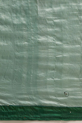 Light Green Pure Silk Hand Paint Saree thumbnail image number null