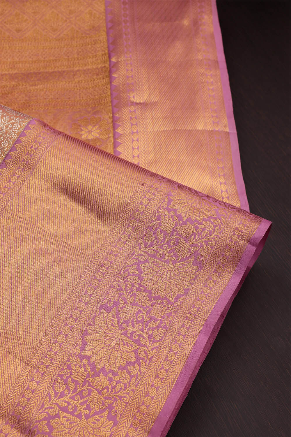 Pink Kanjivaram Tissue Silk Saree image number null