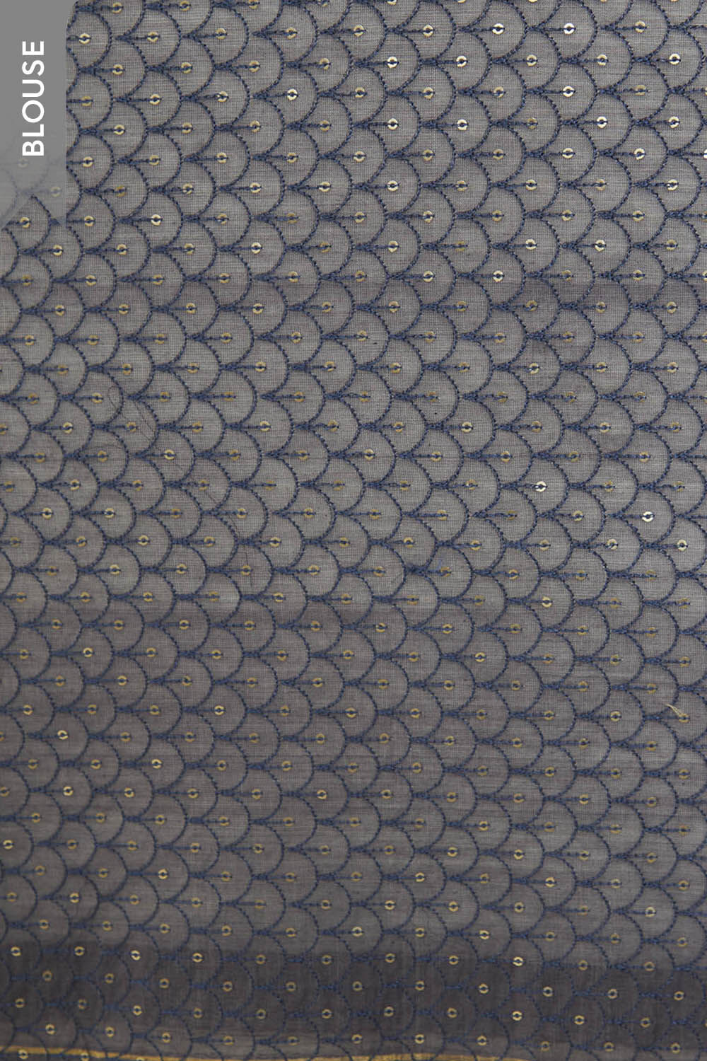 Grey Contemporary Pure Silk Cotton Embroidered Saree image number null