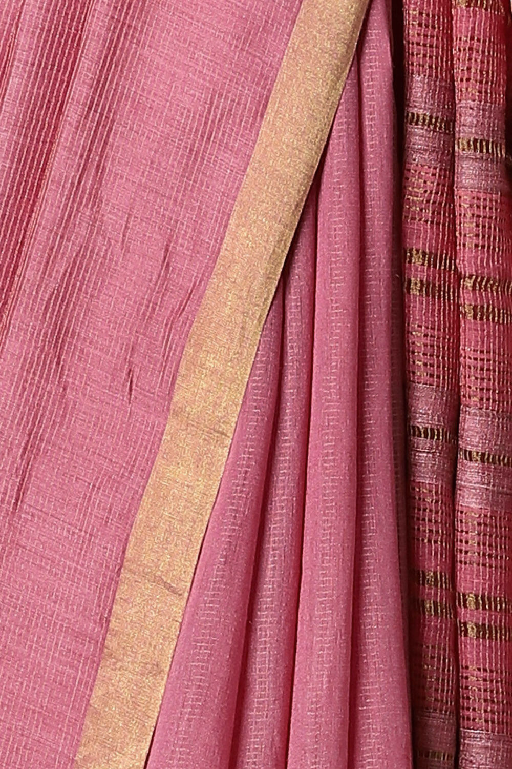 Light Orange Pure Tussar Silk Bhagalpuri Saree image number null