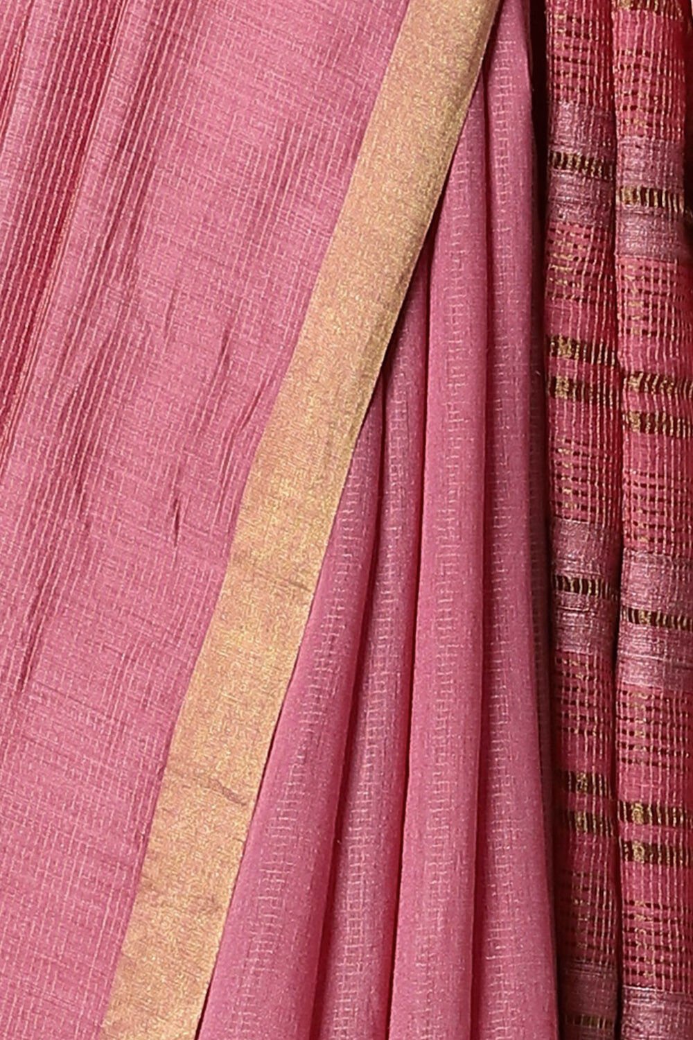Light Orange Pure Tussar Silk Bhagalpuri Saree image number null