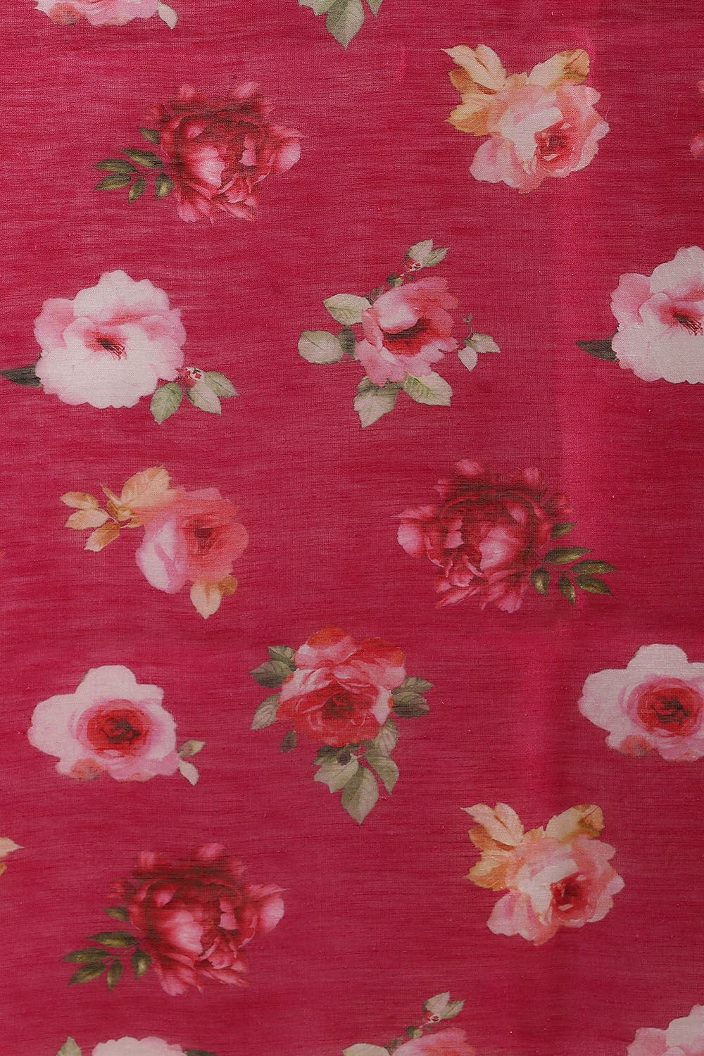 Light Pink Pure Silk Linen Digital Printed Saree image number null