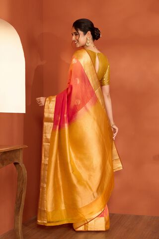 Pink Woven Apsara Silk Viscose Saree thumbnail image number null