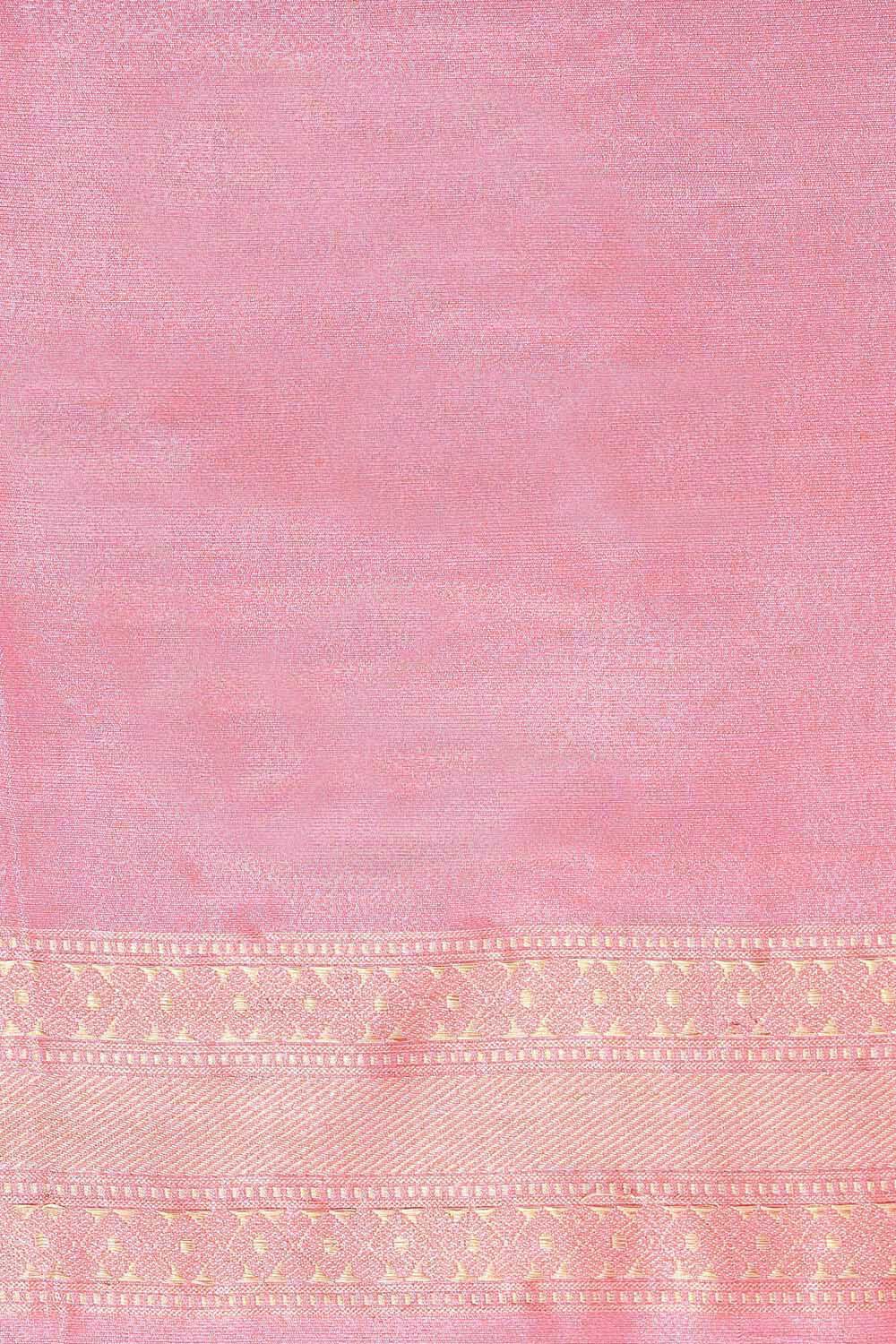 Light Pink Pure Silk Banarasi Saree image number null