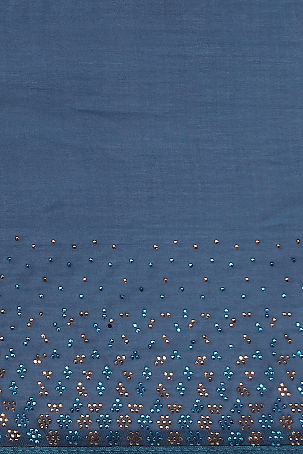 Dark Pure Blue Embroidered Saree image number null