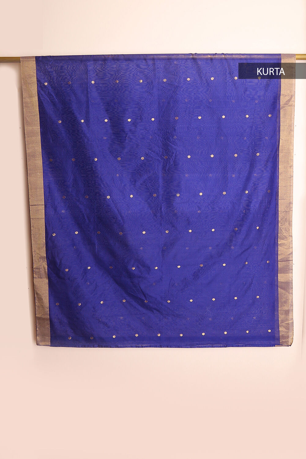 Ink Blue Pure Silk Cotton Suit Set image number null