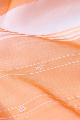 Orange Chanderi Woven Pure Silk Cotton Saree thumbnail image number null