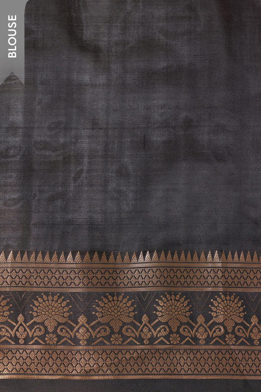 Grey Silk Viscose Kadwa Banarasi Saree image number null