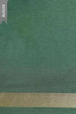 Dark Green Woven Pure Viscose Saree thumbnail image number null