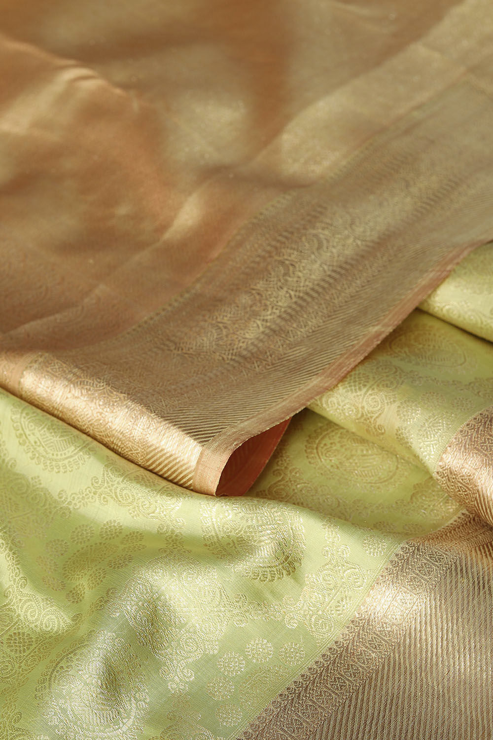 Light Green Pure Silk Kanjivaram Saree image number null