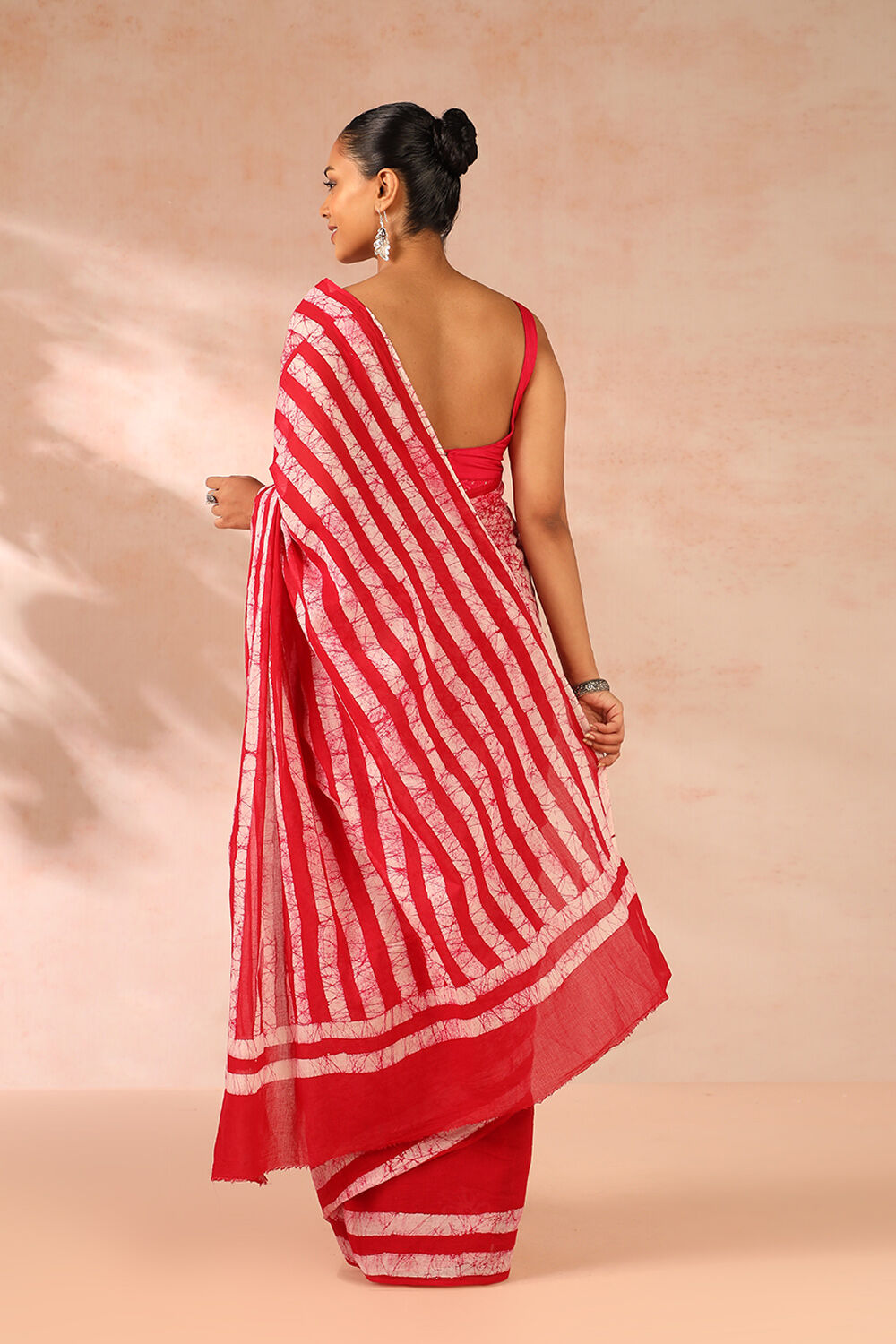 Red Ujjain Pure Cotton Printed Saree image number null