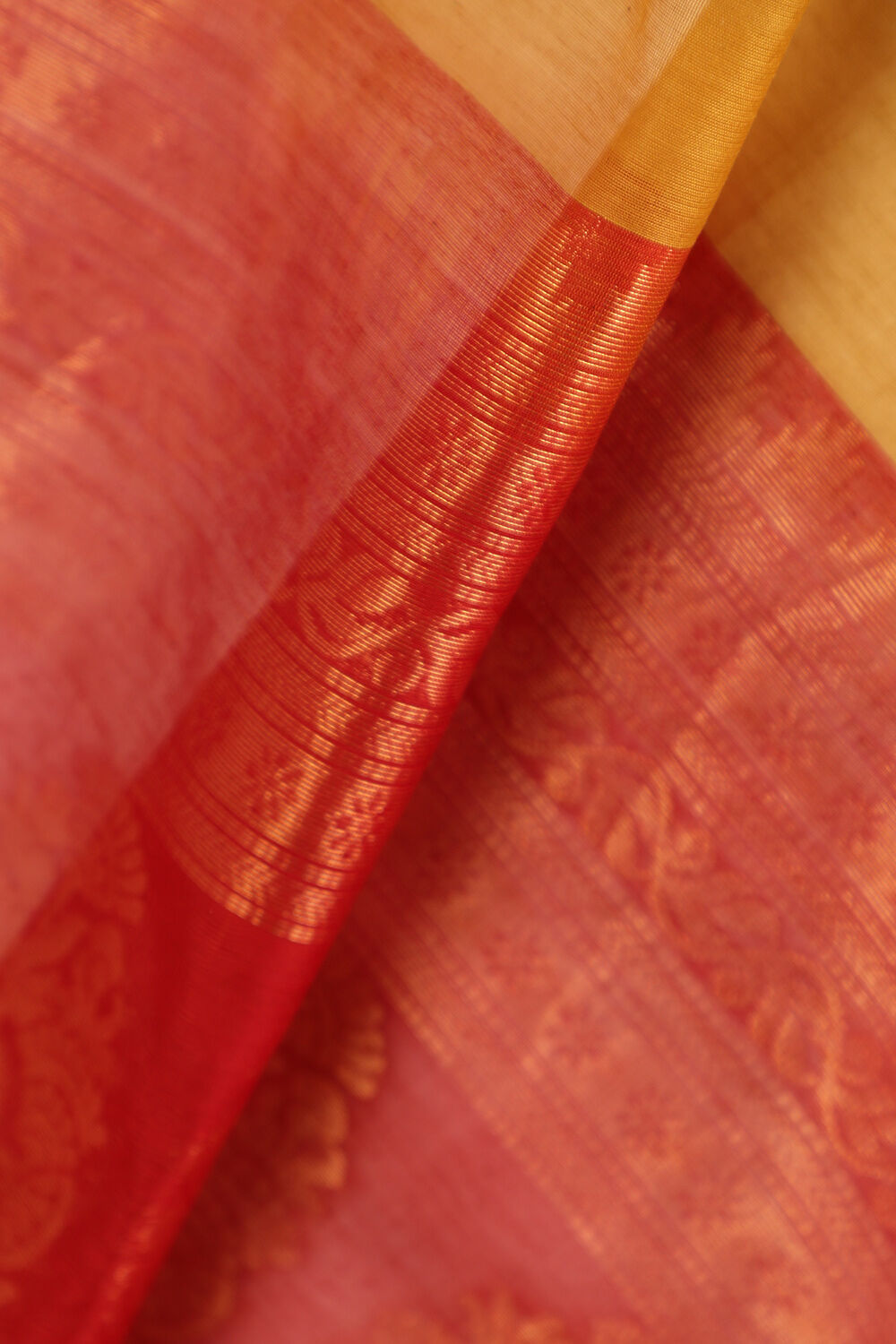 Brown South Pure Silk Cotton Woven Saree image number null