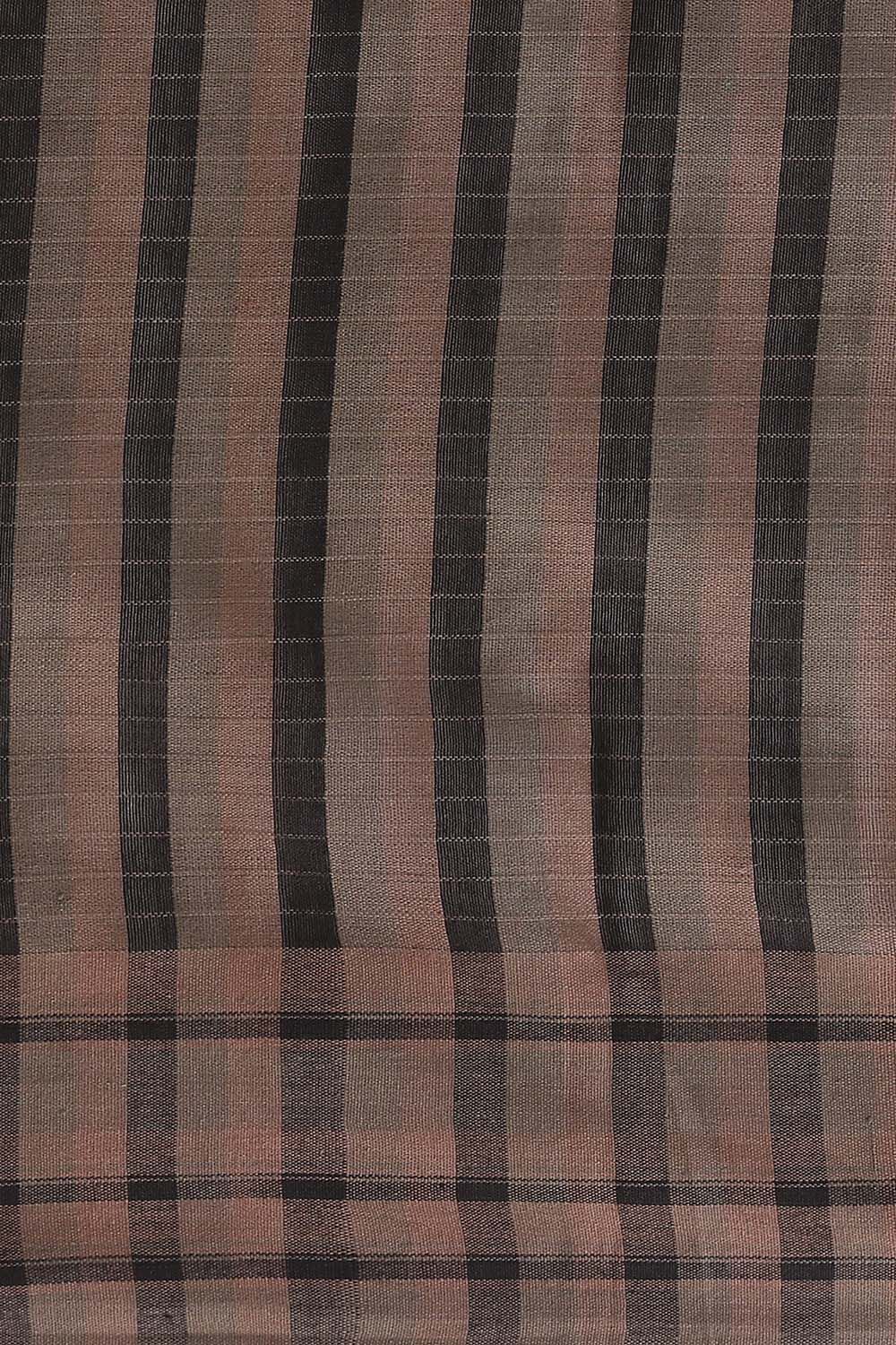 Brown Pure Tussar Silk Bhagalpuri Saree image number null