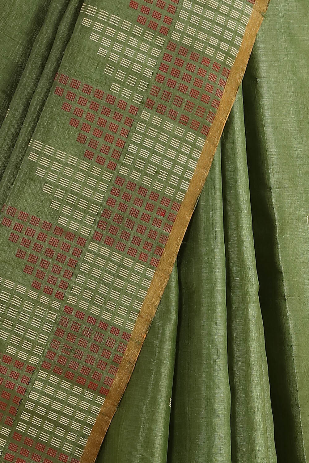 Light Green Pure Tussar Silk Woven Saree image number null