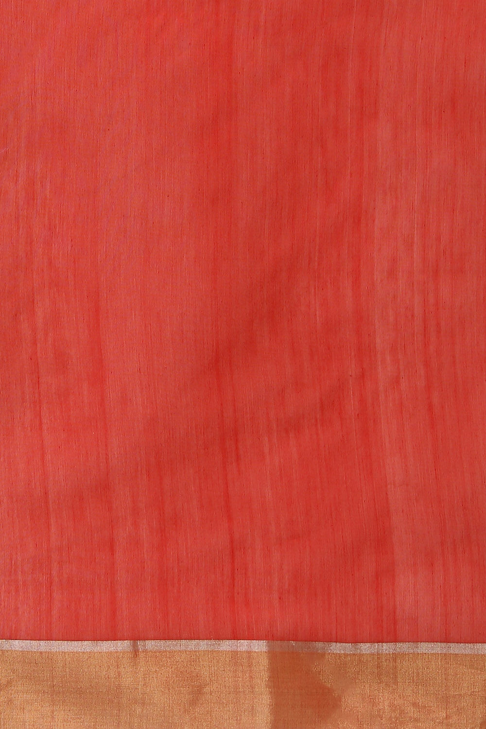 Red Pure Silk Cotton Chanderi Saree image number null