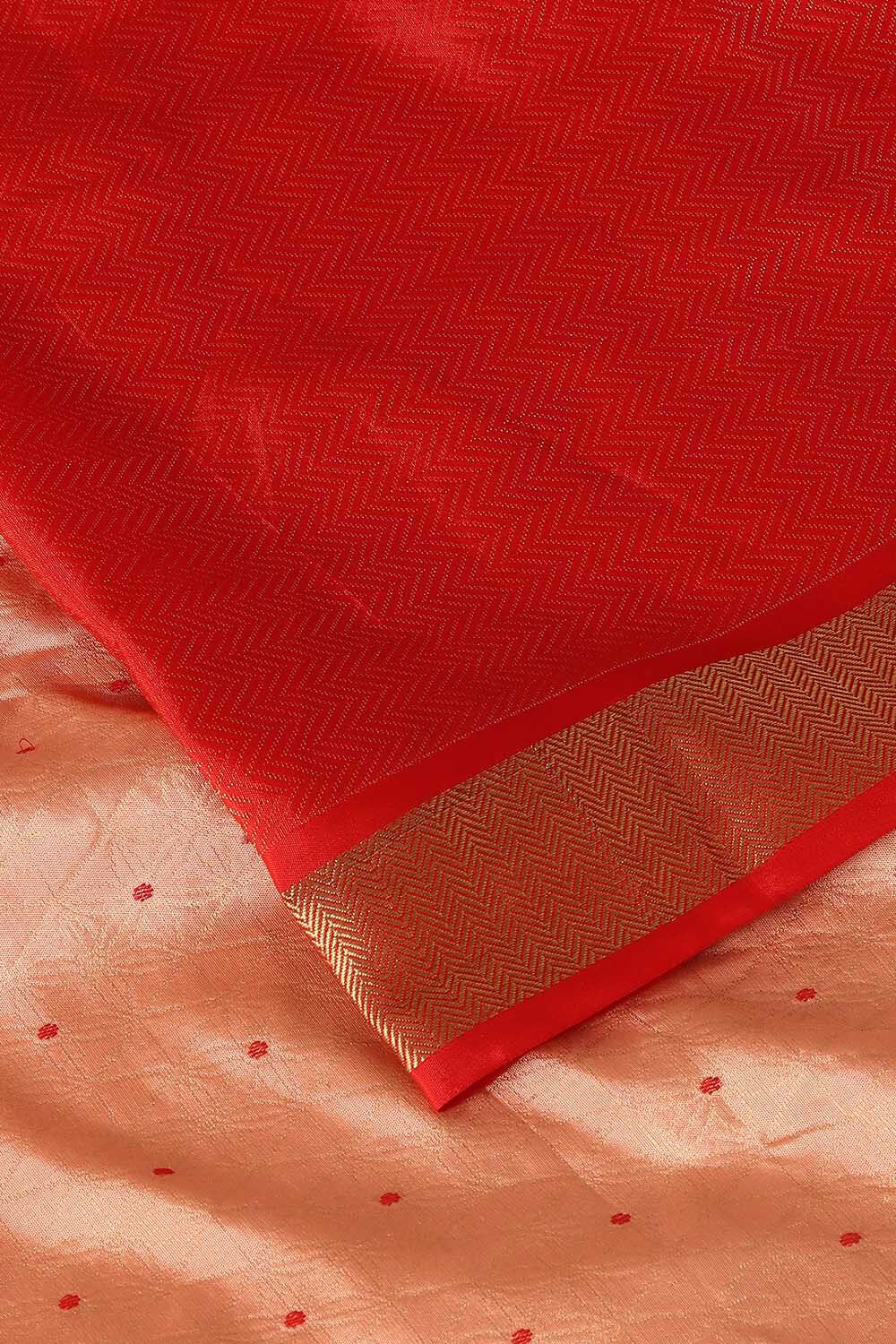 Pink Pure Silk Tencel South Saree image number null