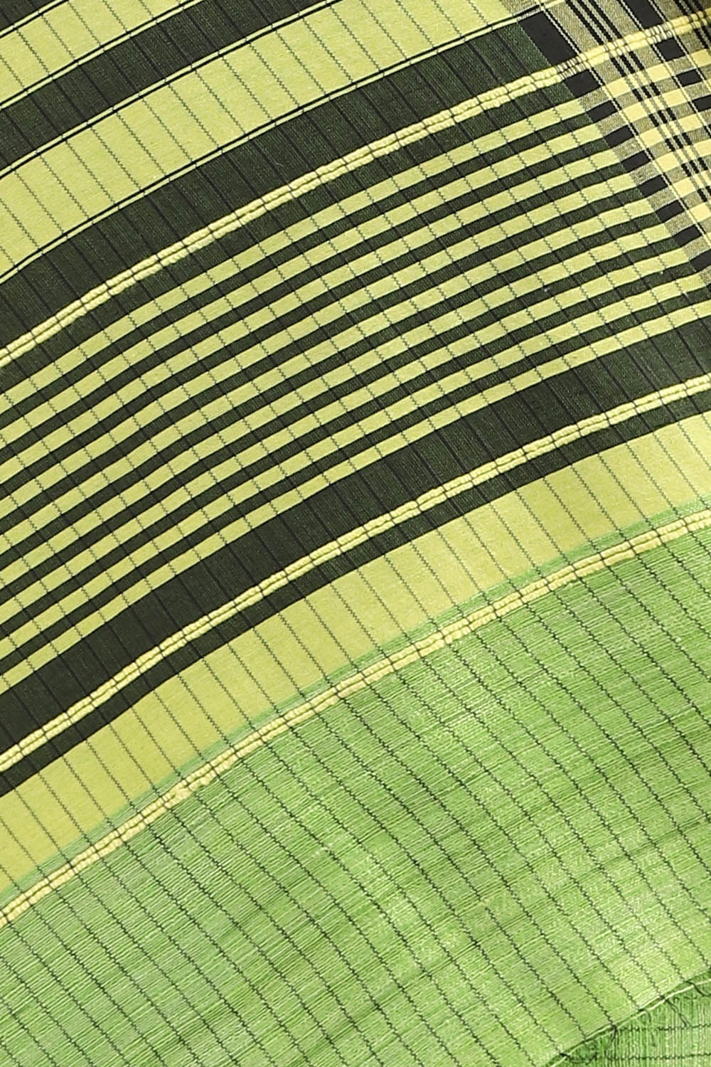Green Pure Tussar Silk Bhagalpuri Saree image number null