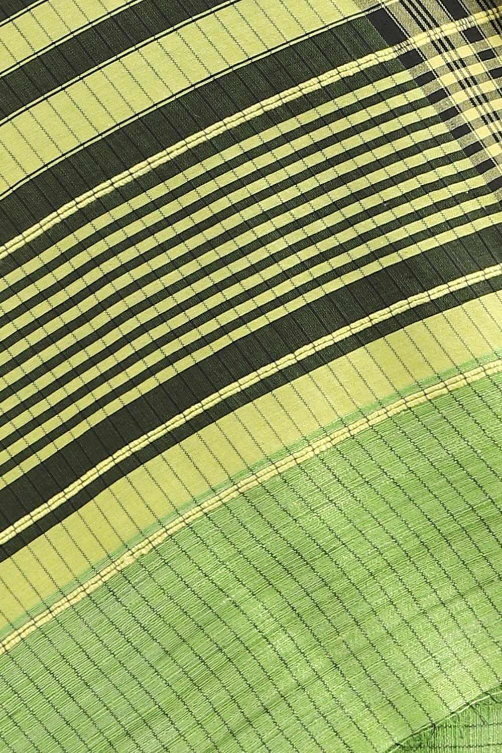 Green Pure Tussar Silk Bhagalpuri Saree image number null