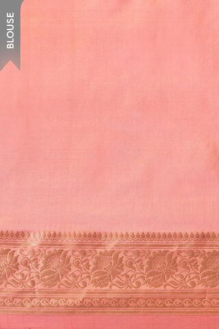 Pink Silk Viscose Cutwork Banaras  Saree thumbnail image number null