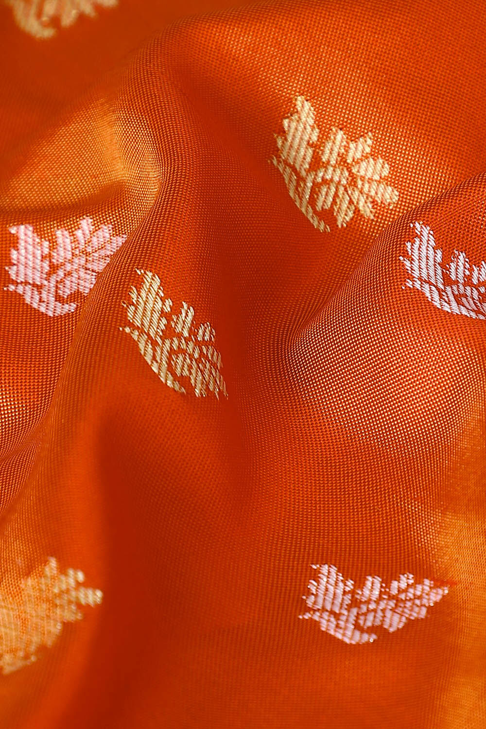 Orange Pure Silk Banarasi Saree image number null