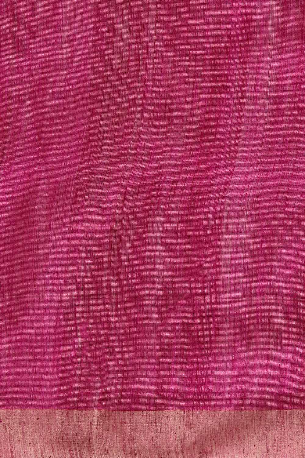 Violet Pure Silk Vanya Bengal Saree image number null
