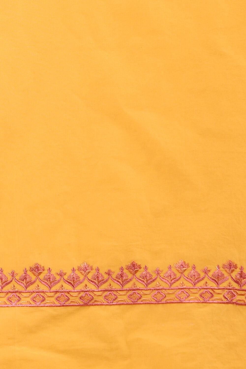Light Orange Pure Cotton Embroidered Saree image number null