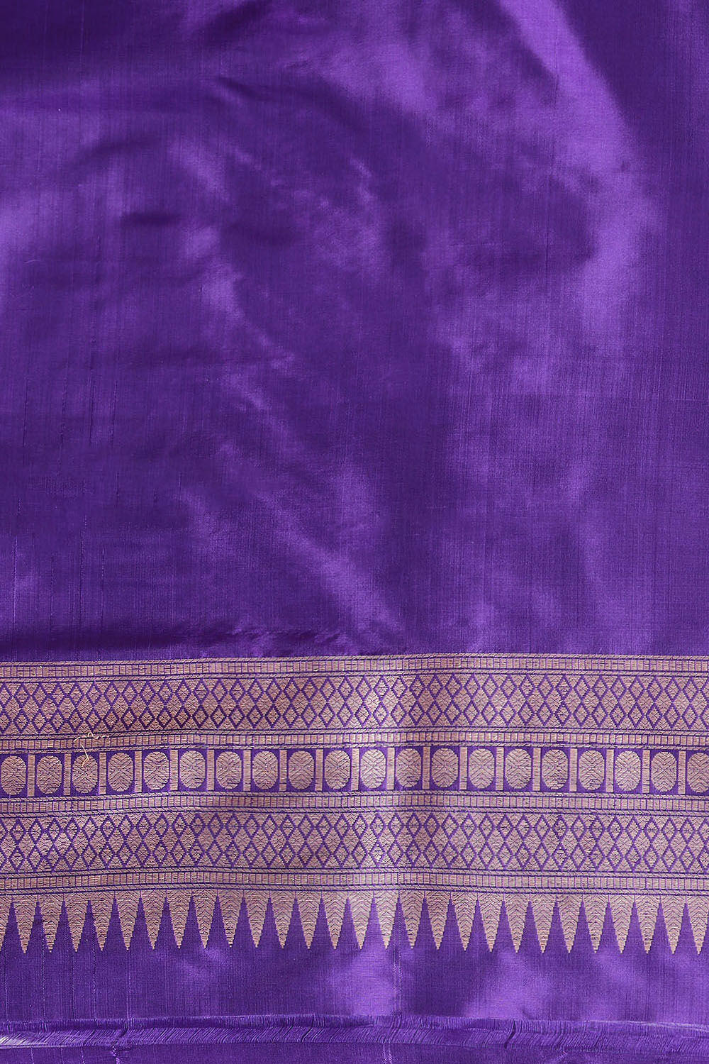 Dark Blue Pure Silk Banarasi Saree image number null