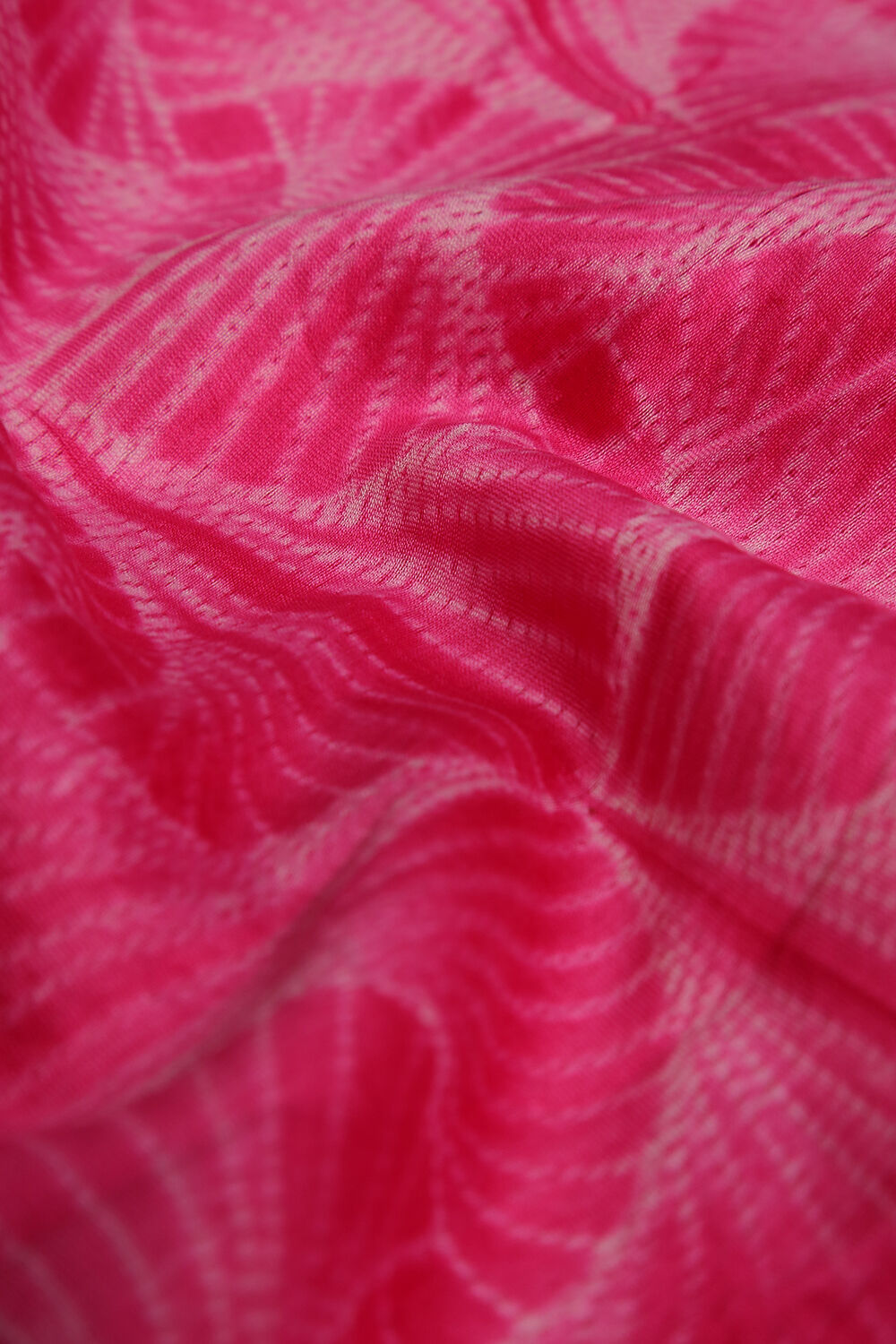 Rose Pink Shibori Pure Silk Cotton Suit Set image number null