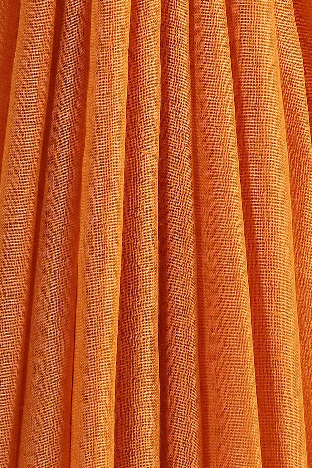 Orange Handwoven Bhagalpuri Pure Linen Saree image number null