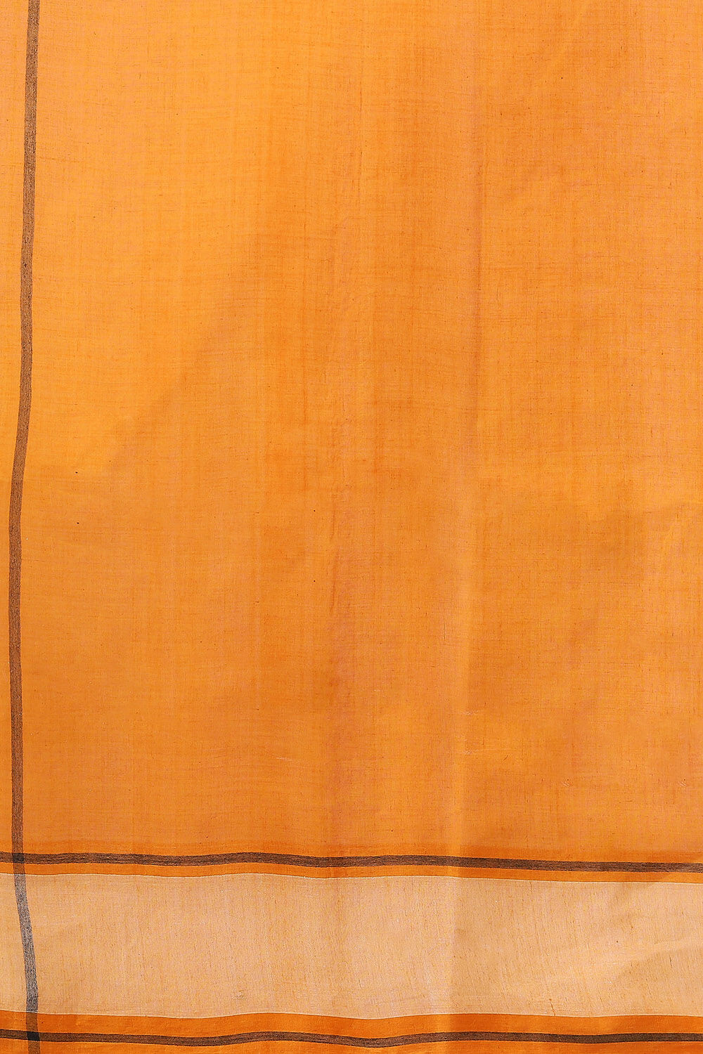 Orange Pure Cotton Bengal Saree image number null