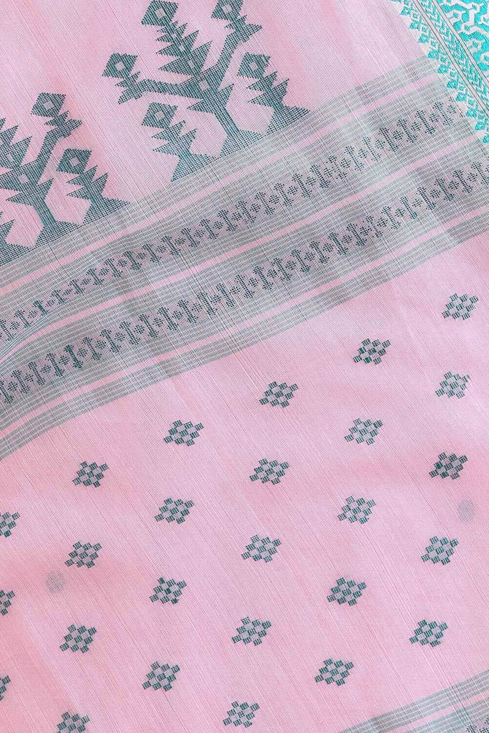 Light Pink Pure Cotton Jamdani Saree image number null