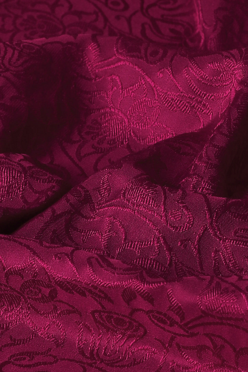 Dark Pink Pure Silk Banarasi Tanchoi Saree image number null