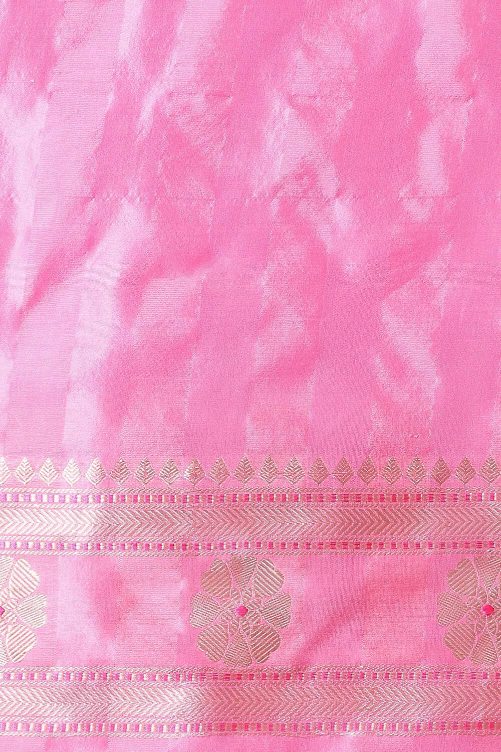 Violet Pure Silk Banarasi Saree image number null