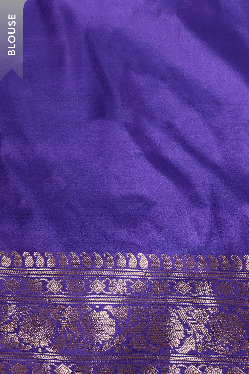 Dark Blue Silk Viscose Kadwa Saree image number null
